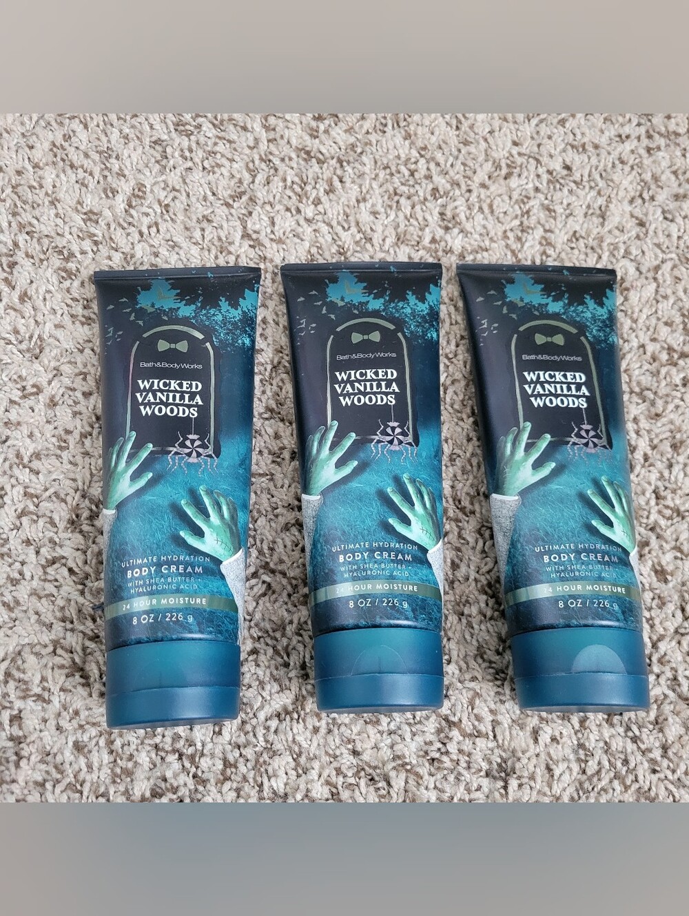 Bath & Body Works Wicked Vanilla Woods Body Cream Full Size X3